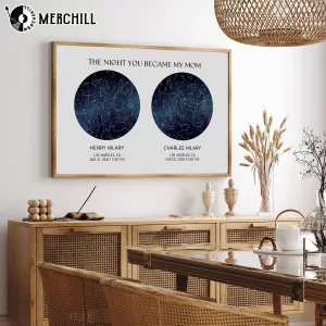 Personalized Star Map Poster Gift for Mom Birth Constellation Art 6