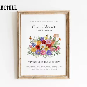 Personalized Teacher Flower Garden Gift Mothers Day Gifts for Teachers 3