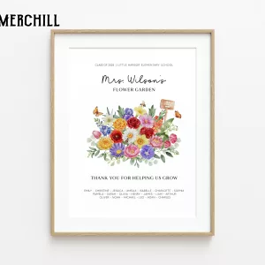 Personalized Teacher Flower Garden Gift Mothers Day Gifts for Teachers 5