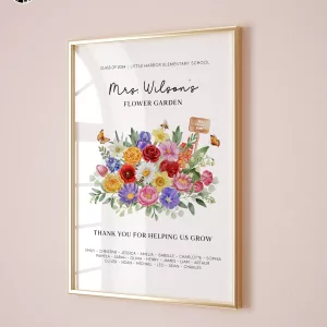 Personalized Teacher Flower Garden Gift Mothers Day Gifts for Teachers 6