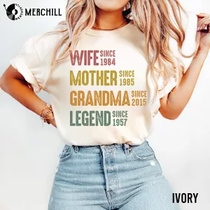 Personalized Wife Mother Grandma Legend Shirt Gift Ideas for Your Mom 3