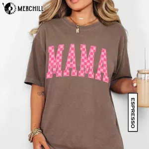 Pink Check Mama Shirt Presents for Mothers 3