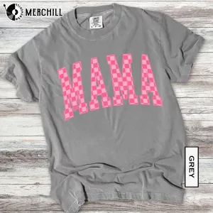Pink Check Mama Shirt Presents for Mothers 4