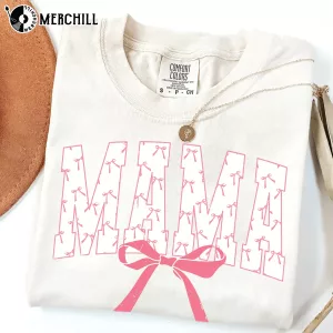 Pink Mama Bow Tee Mothers Day Gifts for Girlfriend 3