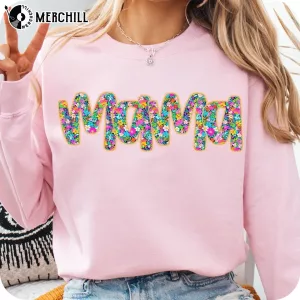 Retro Floral Mama Graphic Tee Mothers Day Appreciation Gifts 3