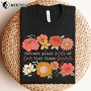 Retro Floral Mama Quote T Shirt Mothers Day Present for Wife 2