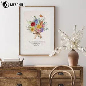 She Is Clothed With Strength Poster Mothers Day Gifts 3