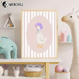 Silly Goose with Flower for Nursery Mother’s Day gift