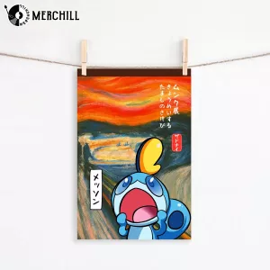 Sobble The Scream Vintage Pokemon Poster Birthday Gift for Fans Wall Art