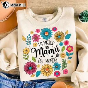 Spanish Mothers Day Retro Madre Shirt Gifts for Mom Birthday 4