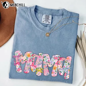 Spring Floral MaMa Shirt Mothers Day Delivery Gifts