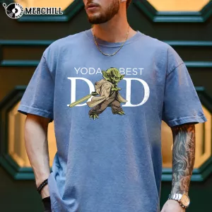 Star Wars Yoda Lightsaber Best Dad Fathers Day Shirt