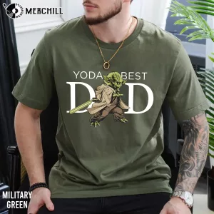Star Wars Yoda Lightsaber Best Dad Fathers Day Shirt 7