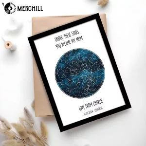 The Night You Became My Mom Star Map Poster Mothers day 2025 2