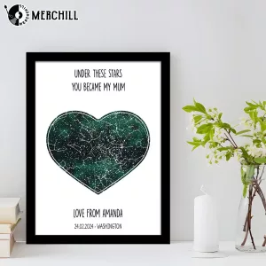 The Night You Became My Mom Star Map Poster Mothers day 2025 3