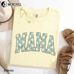 Vintage Daisy Mama Shirt Mothers Day Garden Gifts 3