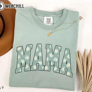 Vintage Daisy Mama Shirt Mothers Day Garden Gifts 4