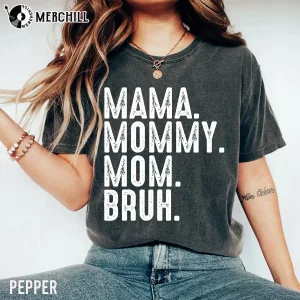 Vintage Mama Mommy Mom Bruh Shirt Ideas for Moms Birthday