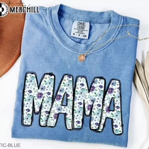 Vintage floral Mama Graphic Tee Great Mothers Day Gift Ideas 3