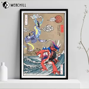 Violet vs Scarlett Battle Poster Vintage Pokemon Wall Art for Fan 2
