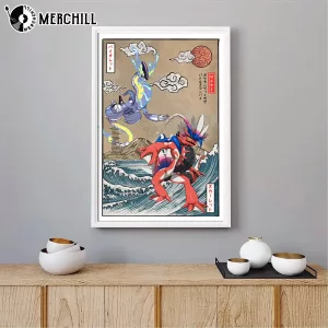 Violet vs Scarlett Battle Poster Vintage Pokemon Wall Art for Fan 3