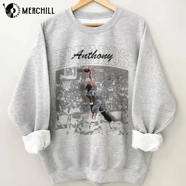Anthony Edwards Basketball Vintage Shirt Minnesota Timberwolves Gifts