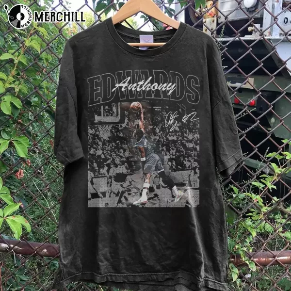 Anthony Edwards Basketball Vintage Shirt Minnesota Timberwolves Gifts