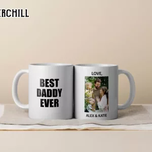 Best Daddy Ever Mug Custom Photo Mug For Dad 5