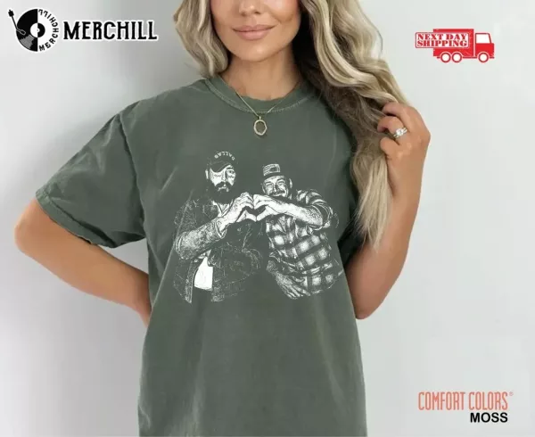 Black and White F1 Trillion Post Malone Tour Shirts