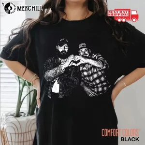 Black and White F1 Trillion Post Malone Tour Shirts