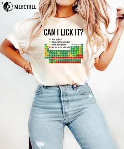 Can I Lick It Periodic Table Chemistry Funny Shirts Can I Lick It Periodic Table Chemistry Funny Shirts