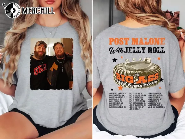 Concert Tour Jelly Roll Post Malone Graphic Tee