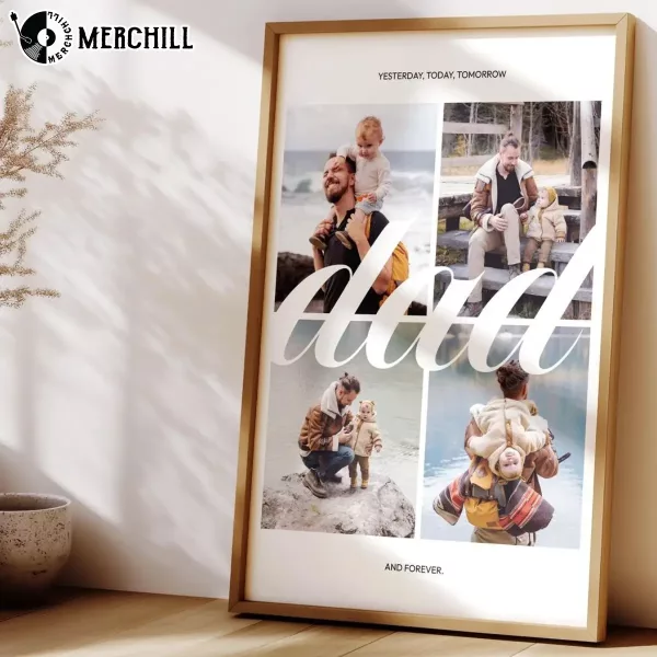 Custom Dad Photo Collage Personalized Father’s Day Gift