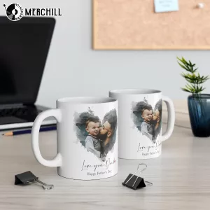 Custom Dad Portrait Mug Gift for Fathers Day 2
