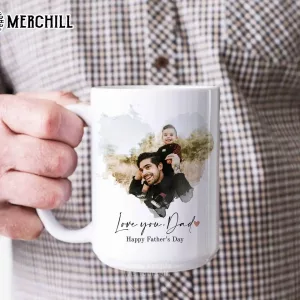 Custom Dad Portrait Mug Gift for Fathers Day 3