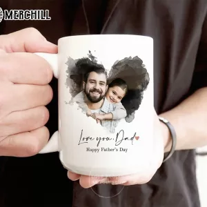 Custom Dad Portrait Mug Gift for Fathers Day 4
