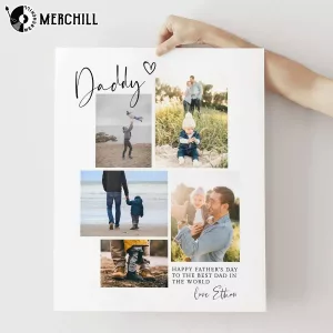Custom Fathers Day Photo Poster Heartfelt Gift for Dad 2