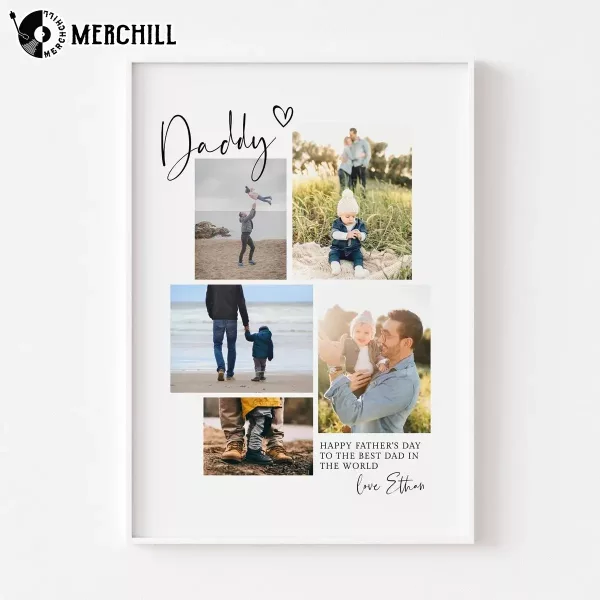 Custom Father’s Day Photo Poster Heartfelt Gift for Dad