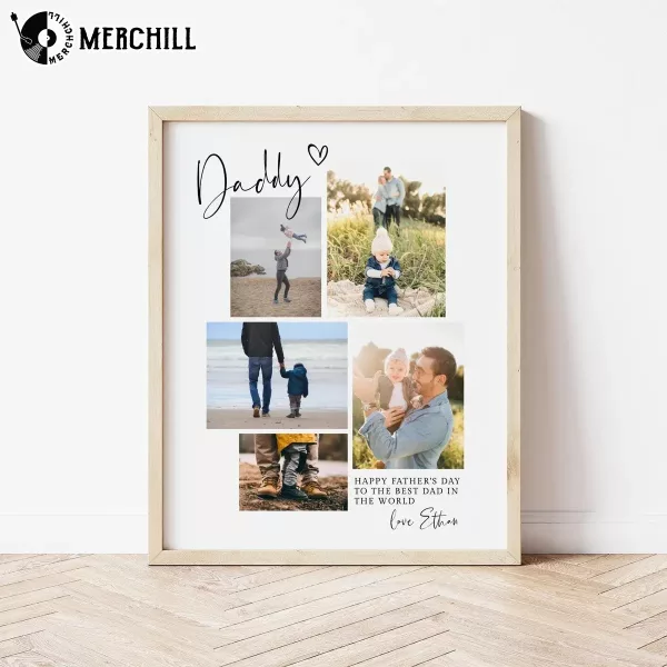 Custom Father’s Day Photo Poster Heartfelt Gift for Dad