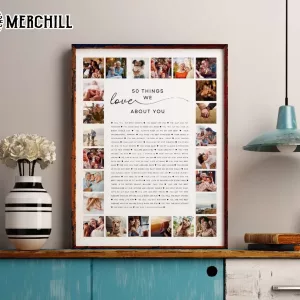 Custom Photo Collage Poster Things About Dad Birthday 2