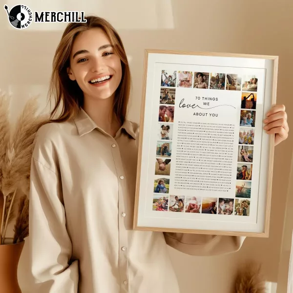 Custom Photo Collage Poster Things About Dad Birthday