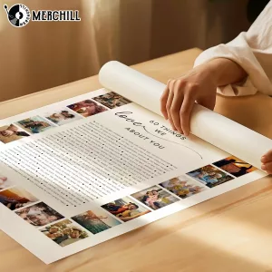 Custom Photo Collage Poster Things About Dad Birthday