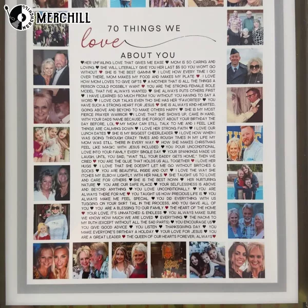 Custom Photo Collage Poster Things About Dad Birthday