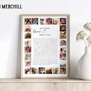 Custom Photo Collage Poster Things About Dad Birthday