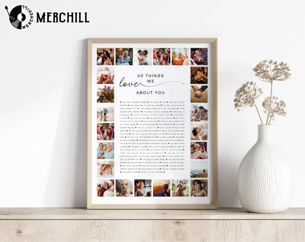 Custom Photo Collage Poster Things About Dad Birthday