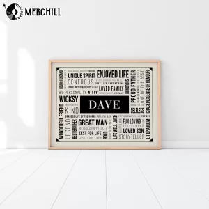 Custom Word Cloud Poster Special Father’s Day Gift