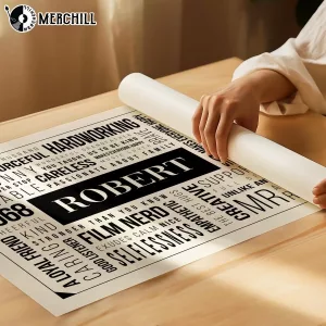 Custom Word Cloud Poster Special Fathers Day Gift