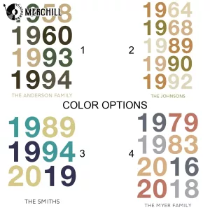 Custom Year Poster Personalized Family Art Fathers Day Gift 5