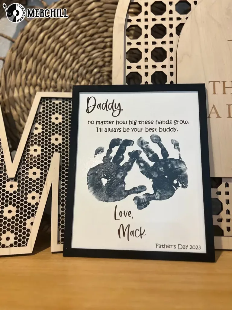 DIY Hand Print Sign Poster Custom Gifts for Dad DIY Hand Print Sign Poster Custom Gifts for Dad 2