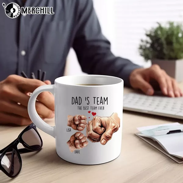 Dad First Bump Mug Custom Gift for Father’s Day